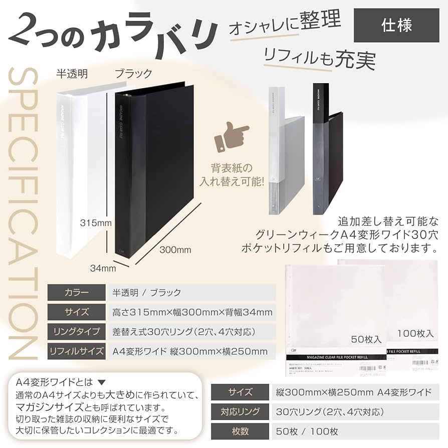 Amazon | グリーンウィーク 雑誌 切り抜き マガジン クリア
